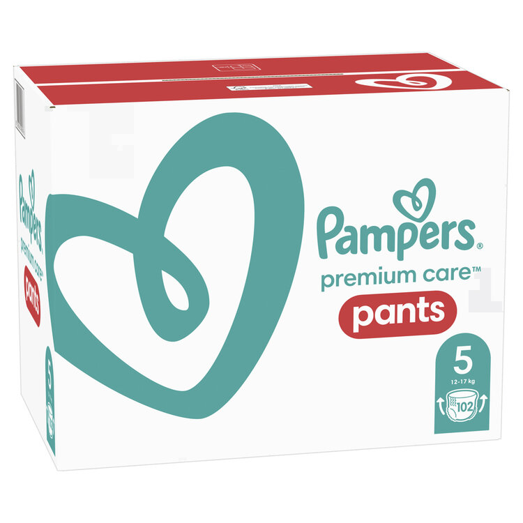 PAMPERS Premium Care Nohavičky plienkové veľ. 5 (12-17 kg) 102 ks